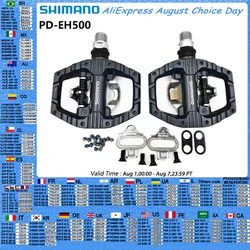SHIMANO PD-EH500 Bicycle Pedal Light Action SPD Pedals With Cleat SM-SH56 Original Shimano Bicycle Accessories