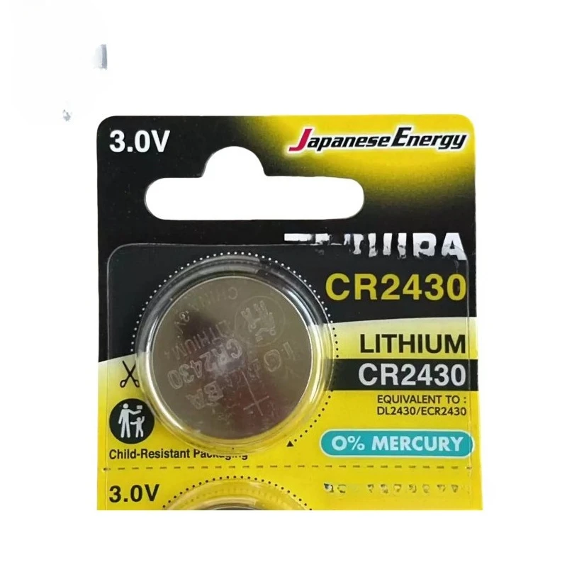 CR2430 for Toshiba 3V Battery Car Key Remote Control 1PCS Fast Delivery Good Quality