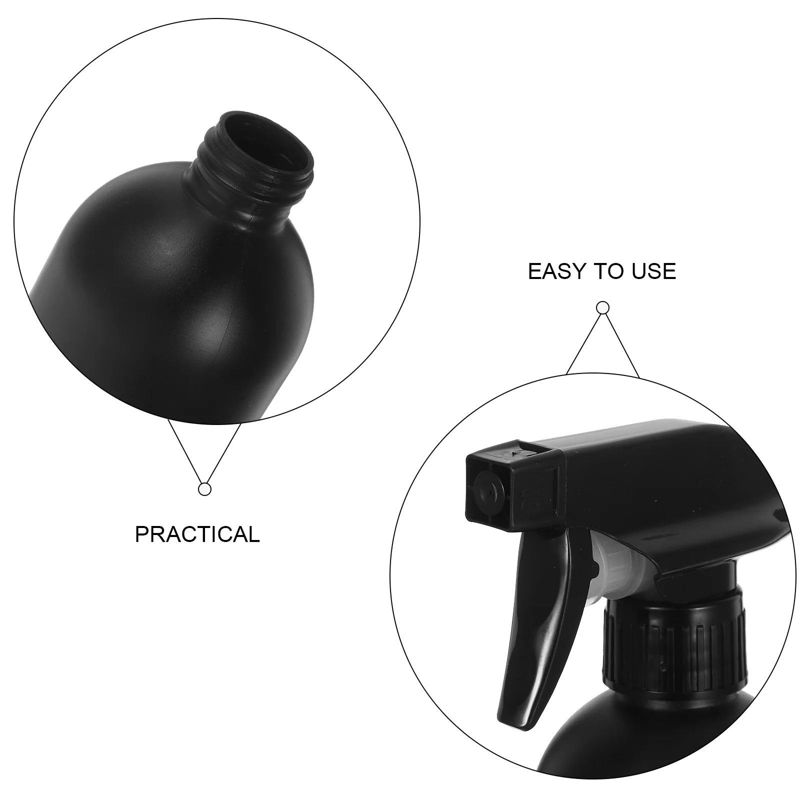 3 قطعة 500 مللي زجاجات رذاذ فارغة المحمولة Hdpe قابلة لإعادة الاستخدام بخاخ رذاذ لحديقة السيارات أدوات غسيل السيارات البلاستيك #6