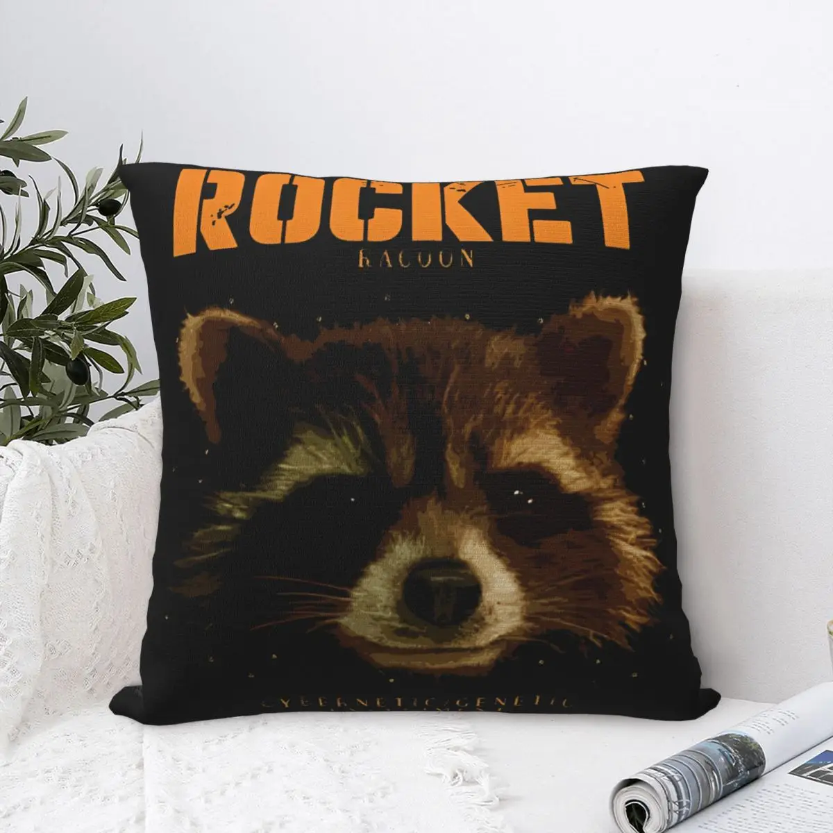 Guardians Of The Galaxy Rocket Pillow Cover Printing Polyester Cushion Decorative Throw Pillow Case Cover Home Dropshipping