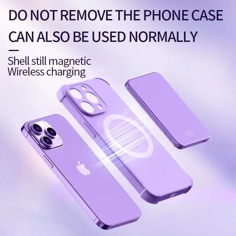 For IPhone 15 14 13 12 Pro Max Mini 10000mAh Magnetic Wireless Power Bank PD20W Fast Charger Thin Portable Spare Battery