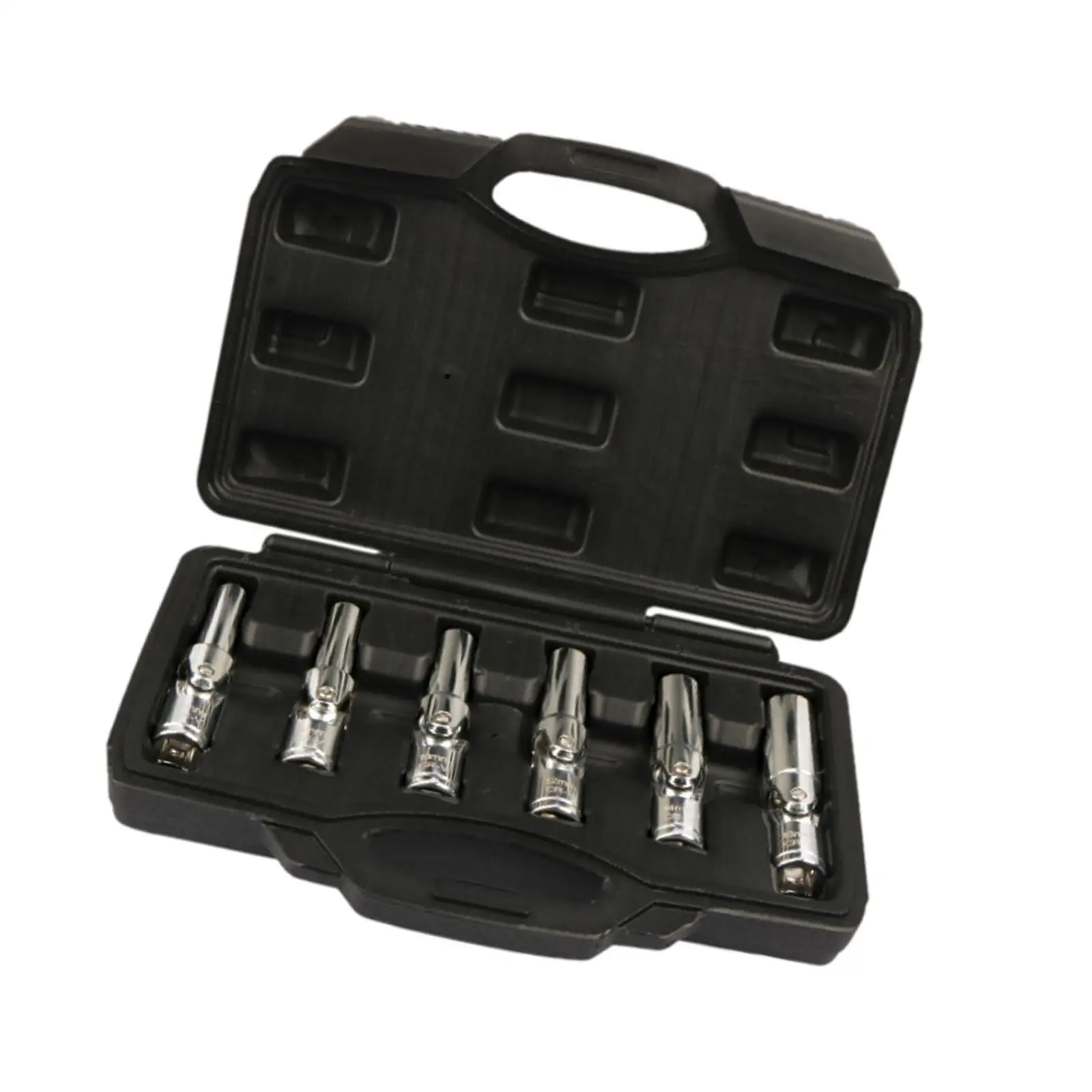 6Pcs Spark Plug Sockets with Carrying Box Portable Universal Joint Sockets