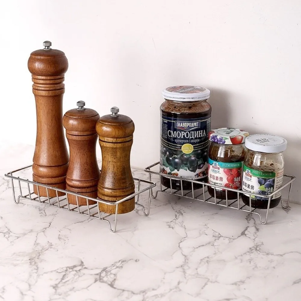 Stainless Steel Bathroom Storage Rack Space Saving Waterproof Storage Stand Multipurpose Modern Design Organizer Tray