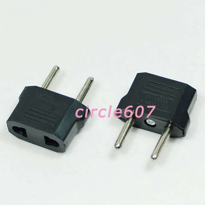 Power Adapter American European US EU Euro Plug Converter Outlet Dropsale