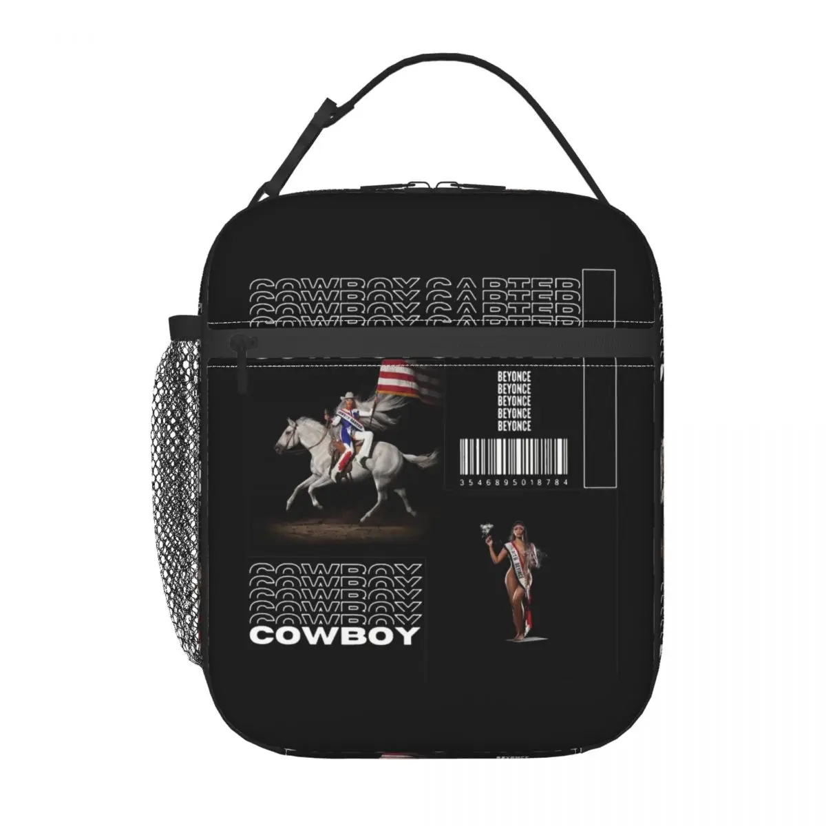 Изолированный Ланч-бокс es Beyonce Multi 2024 Cowboy Carter Music Tour Show Merch, Ланч-бокс, охлаждающий термальный Ланч-бокс для улицы