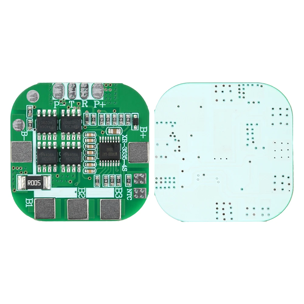 4S 14.8V Same Port 8A Lithium Battery Protection Board Overcharge Protection Short Circuit Protection for 18650 Lithium Battery