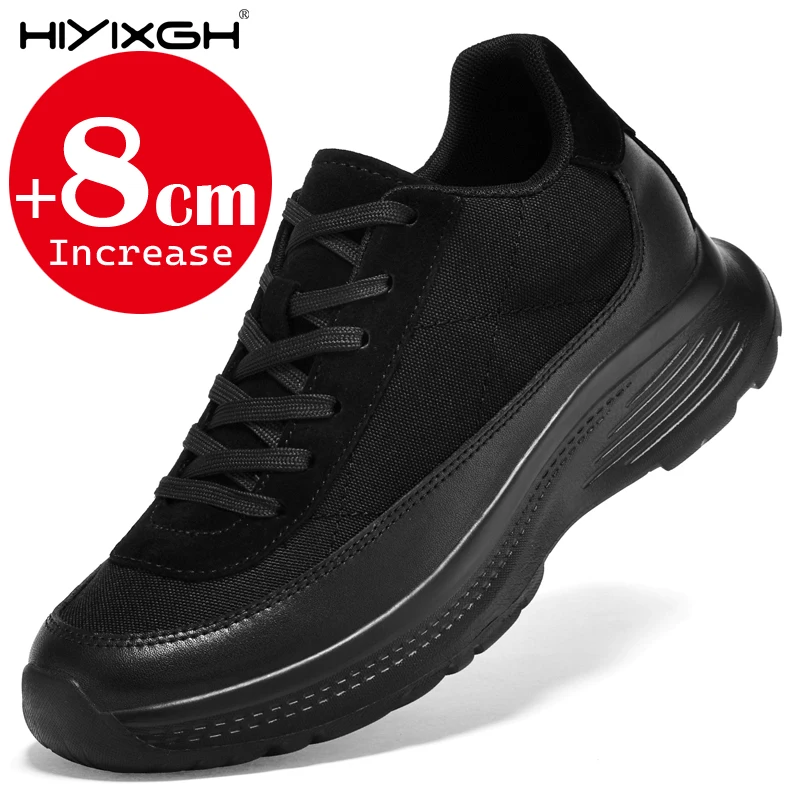 

Men's Inner Height Increasing Shoes 6/8CM Elevator Sneakers Breathable Casual Sports Shoes For Commute Outdoor Travel Walking