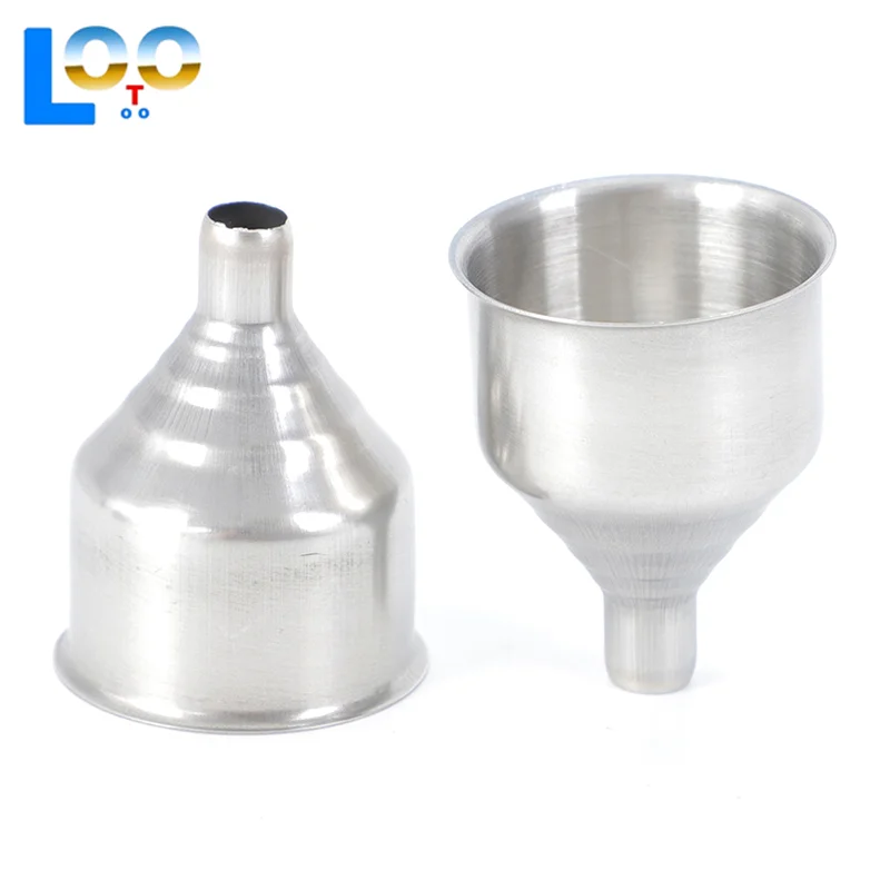 Воронка из нержавеющей стали, портативная мини-воронка с маленьким горлышком, барная винная колба, универсальная воронка с длинным горлышком, кухонный аксессуар