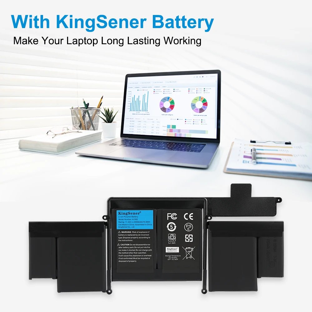 بطارية لاب توب KingSener A1582 A1493 لأجهزة ابل ماك بوك برو 13 "ريتينا A1502 2013 2014 2015 سنة 020-00010 أدوات مجانية 500 + دورات