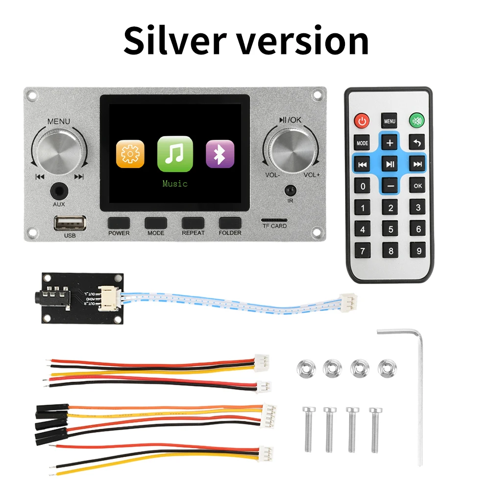 2.8-inch TFT Color Decoding Board Module Lossless Audio Amplifier Supports I2S Digital Audio 2-Channel Output Player DC 4.5-5.0V