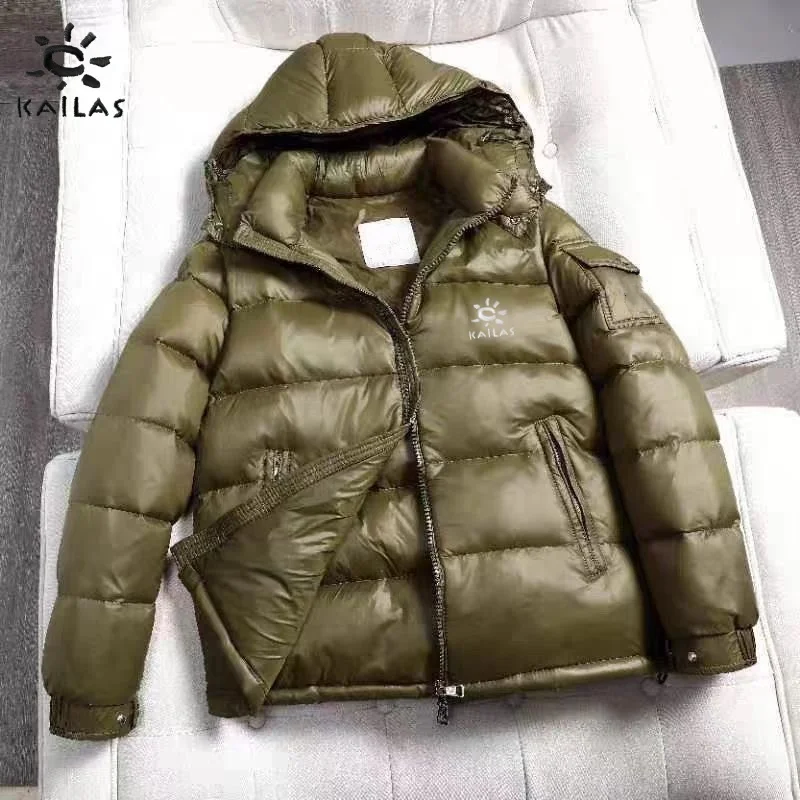

New autumn and winter men's high-quality hooded down jacket, couple's thick warm windproof versatile jacket top