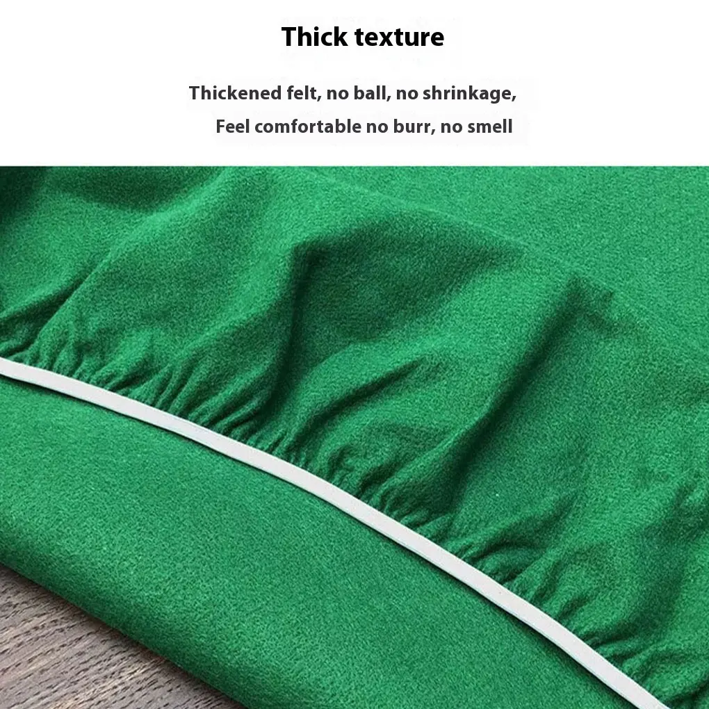 Round Felt Card Table Game Cover Tablecloth Poker Table Cover Game Table Topper Mat Elastic Card Game Table Protector