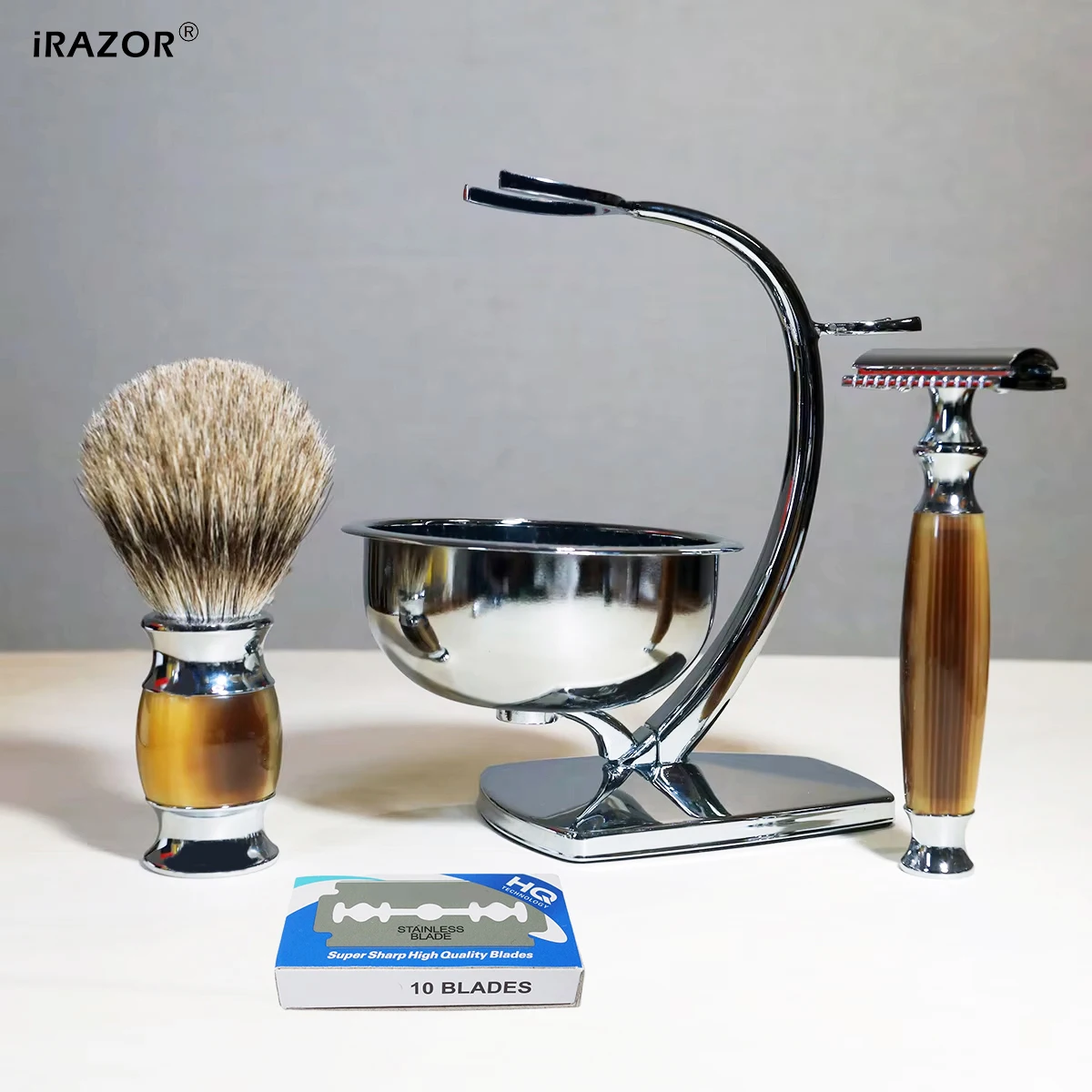 iRAZOR クラシック メンズ DE 両刃安全カミソリキッ - Men'S Grooming Underarm のレビューと価格