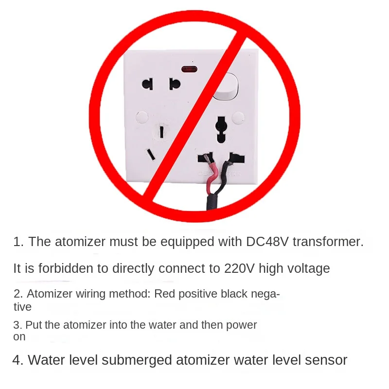 Foggerdc48v超音波噴霧器,3/5/6/10/12ヘッド防錆除湿機,産業用噴霧器,水タンク,景観気化器