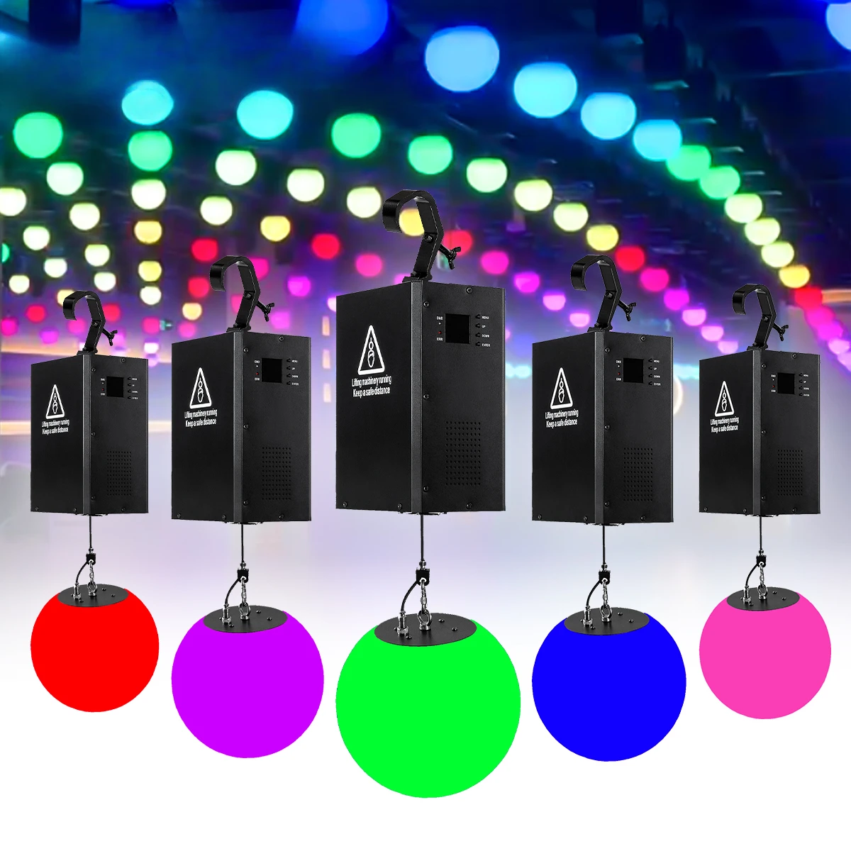 

Lighting LED sports light ball with lifting light aluminum body, used for stages and parties