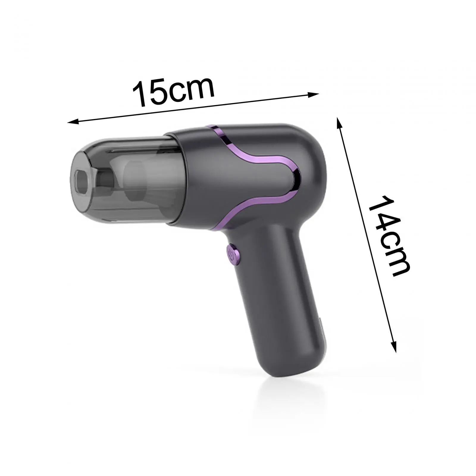 Mini bezprzewodowy samochodowy odpylacz 15x14cm Uniwersalny do laptopa samochodowego