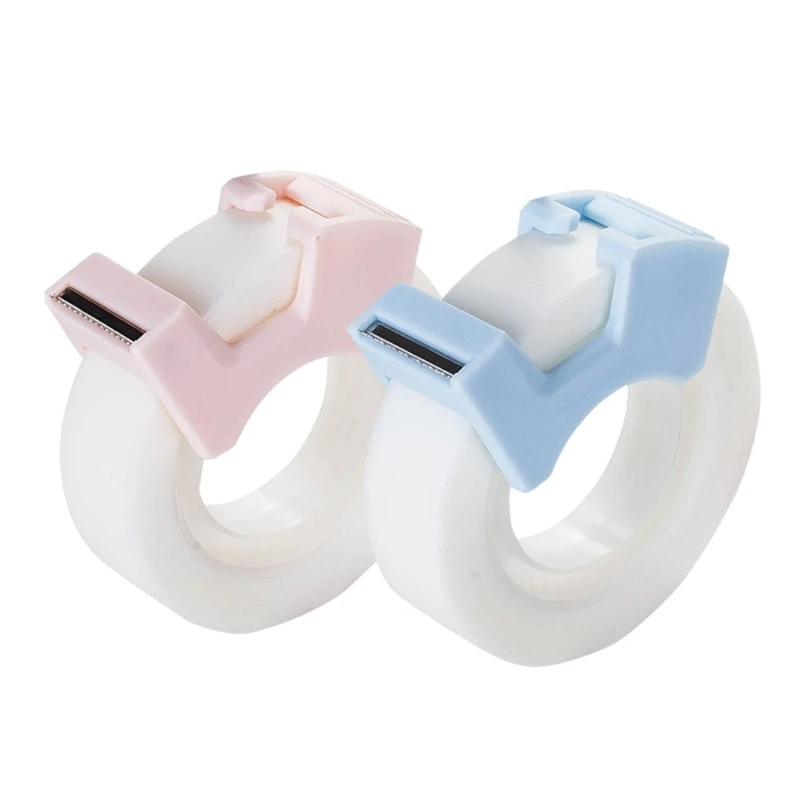 2Pcs Invisable Tapes with Tape Cutter Easy to Write Fit for Majority Surfaces