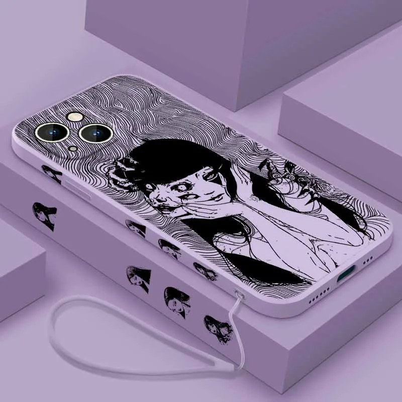 เคสโทรศัพท์ลาย Tomie Kawakami สุดหลอน สำหรับ Xiaomi POCO X7 X6 X5 X4 X3 NFC GT M6 M5 M4 F6 F5 F2 F1 Pro แบบน้ำพร้อมเชือกคล้อง