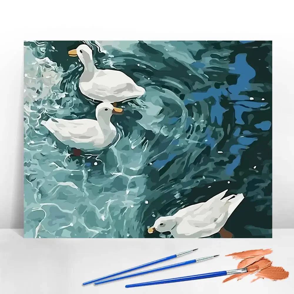 DIY Painting By Numbers Duck Digital Diamond Painting Animal Drawing By Numbers Picture Artcraft On Diamond Home Decoration Mo