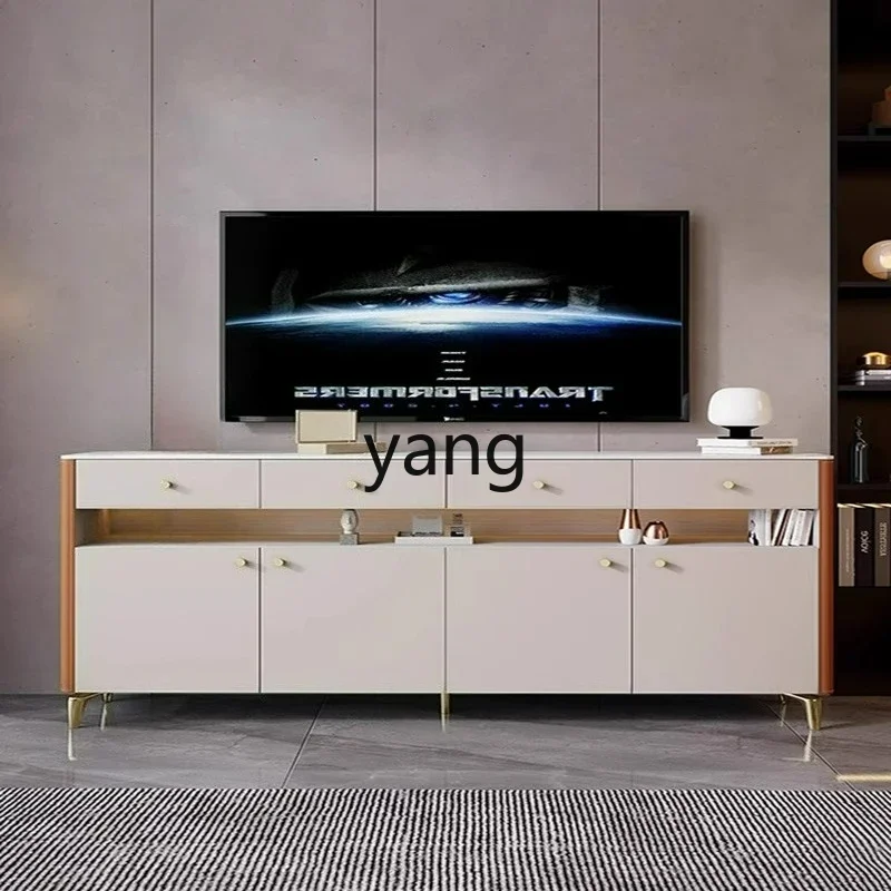 

LTT Luxury Saddle Leather Sideboard High-End Bedside Cabinet Modern Home High-End Storage Cabinet