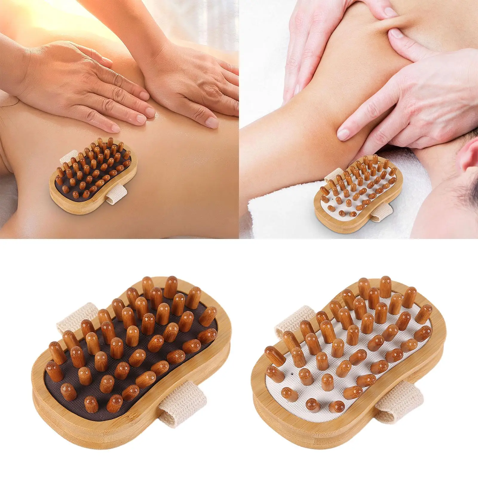 

Деревянная массажная щетка для тела, расслабляющая мышцы, массажер для СПА, для ног и спины