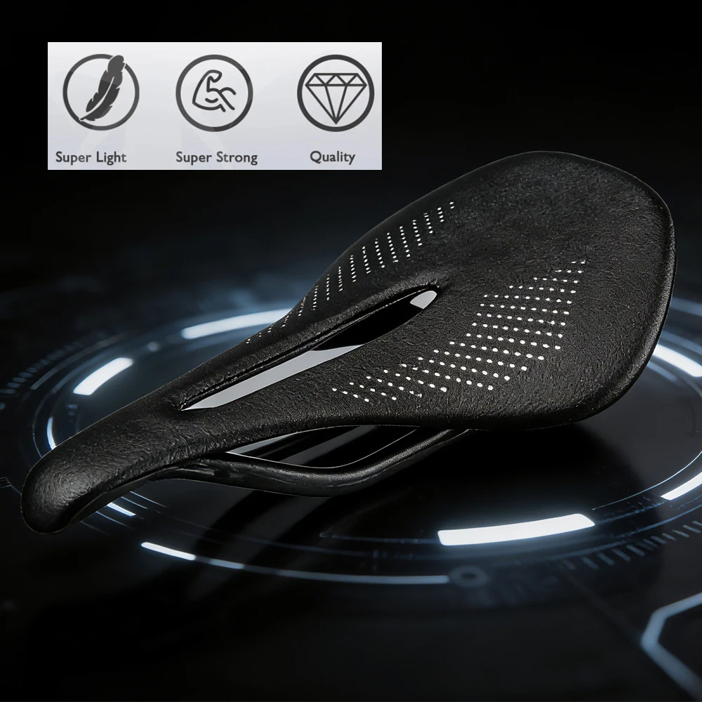 ELITA ONE Carbon-Sattel Superleicht 90g 240*143mm MTB/Rennrad-Sattel Carbon-Schienen 7x9mm Fahrradsitz – Detail 6