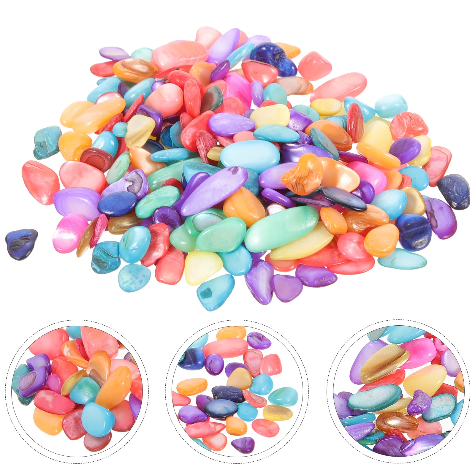 1 صندوق مختلط شل قطع اليدوية Diy بها بنفسك الحرف البلاط الزخرفية دائم ديكور المنزل أواني الزهور أكواب زهرية فسيفساء لوازم الفن هدية