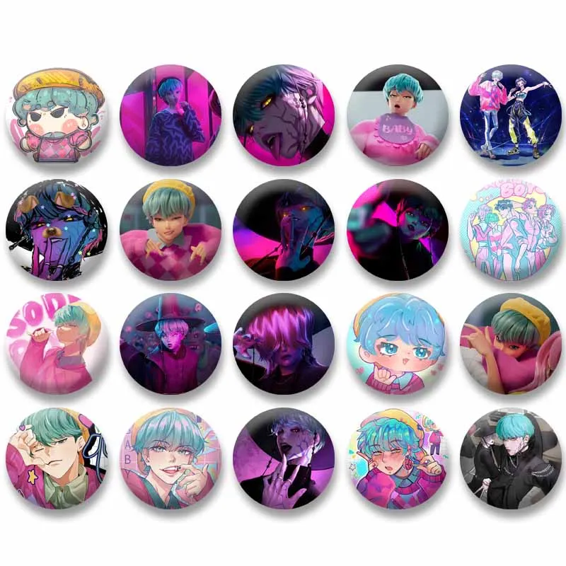 

Cartoon Singer Baby Saja Lapel Pins KPop Demon Hunters Anime Brooch Cute DIY Jacket Jeans BAG Round Badge Jewelry Gift Accessory