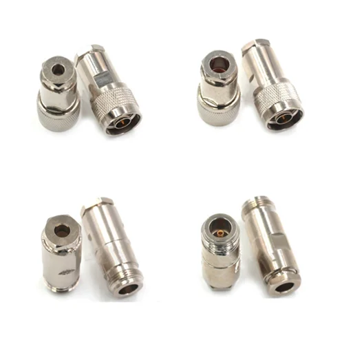 1pcs N Male/Female Clamp RG58 RG142/5DFB LMR300/RG8 7DFB LMR400 Cable Straight RF Connector Adapter