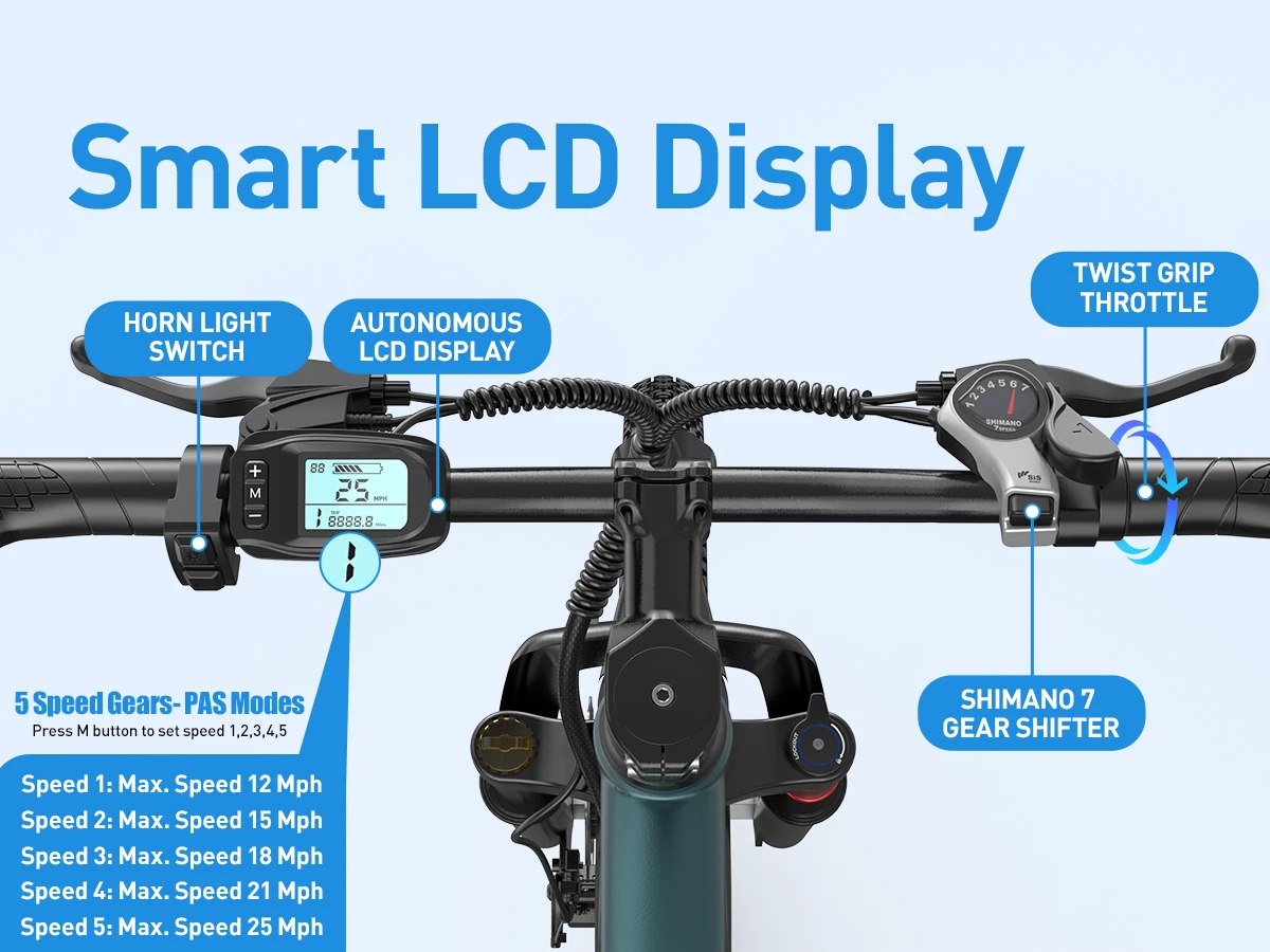 Aairsk GT300 E-Bike Leistungsstarker Motor 36V10AH Batterie 24 Zoll Reifen Elektrofahrrad für Stadtfahrten E-Fahrrad (Geschenkset) – Detail 7