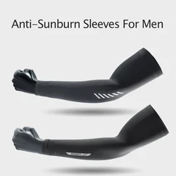 Verão UV Solar Braço Mangas Pesca Cool Cuff Homens Fino Condução Equitação Masculino Anti-Sunburn Sports Outdoor Long Sleeve Arm Cover