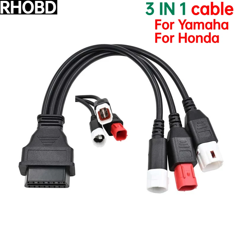 

Лучший диагностический OBD2-коннектор для мотоциклов: для Yamaha 3PIN/4PIN, для Honda 6PIN, 3-в-1 удлинитель-адаптер OBD для мотоциклов, хит продаж
