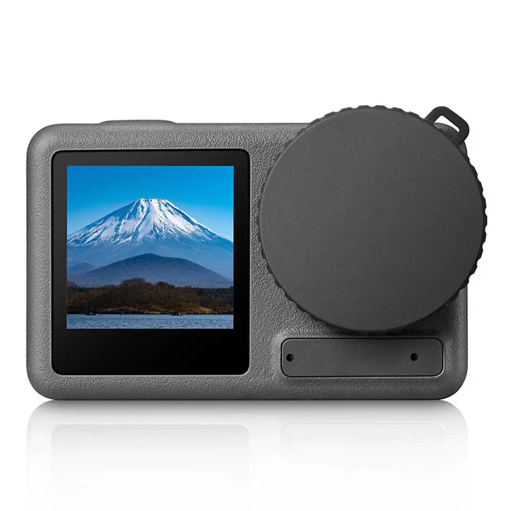 Silicone Lens Cap Dust-proof Cover Protector for dji Action 5 Pro Camera Photagraphy Accessory