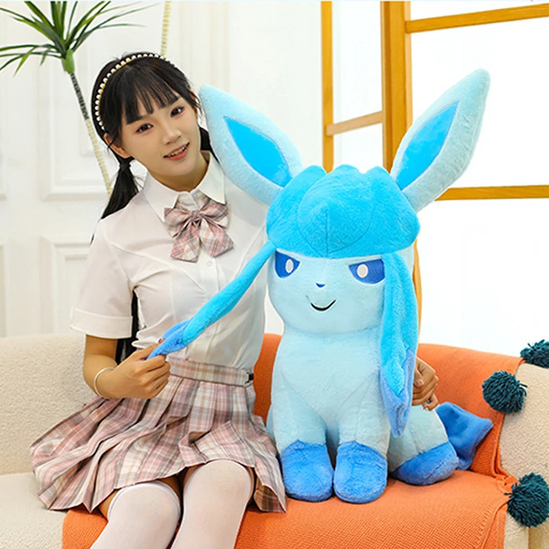 

45/80 см Glaceon Pokemon плюшевые игрушки аниме кукла мультфильм Eevee большой Pokémon плюшевый кавайный подарок для детей на день рождения, Рождество