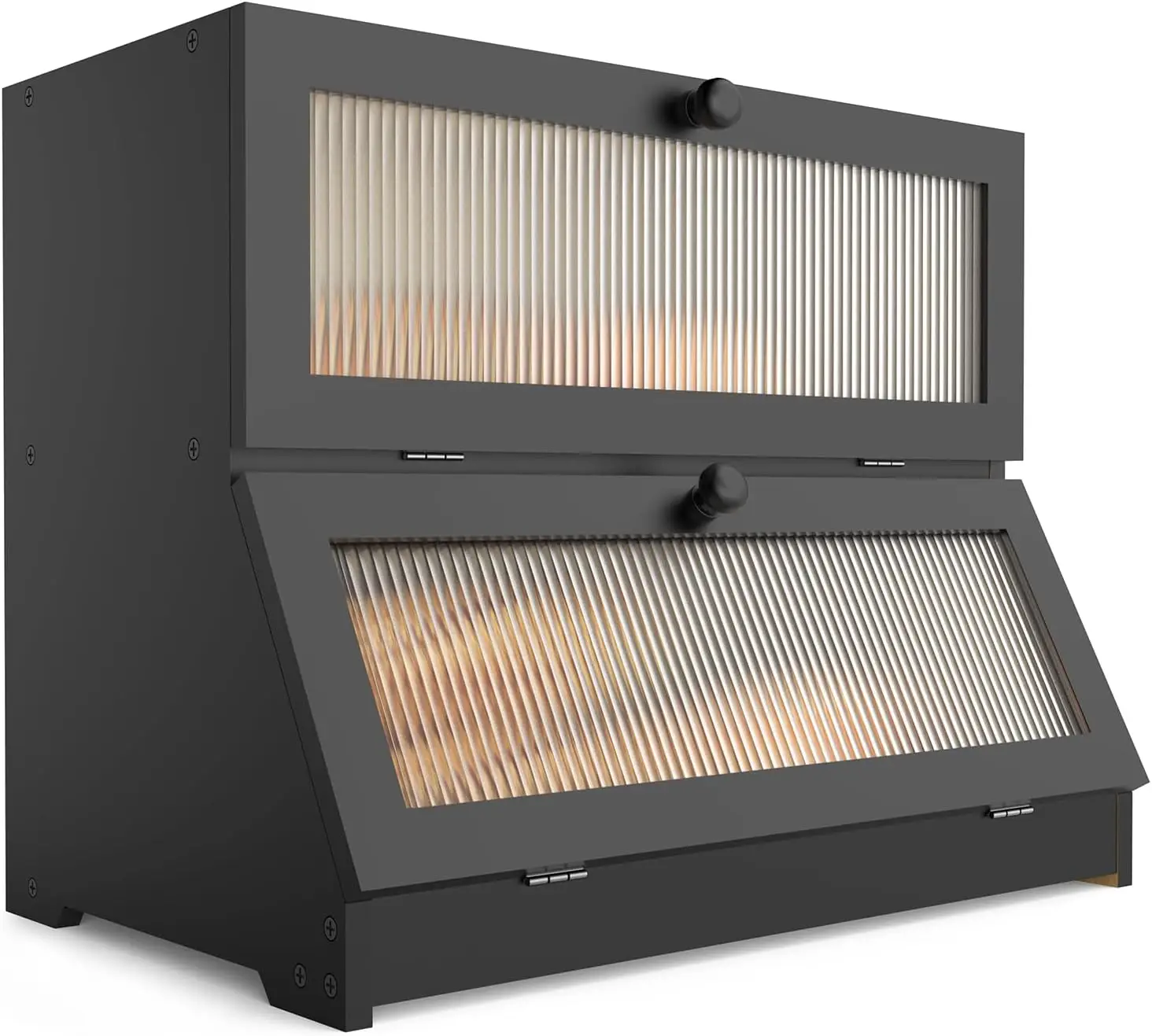 

Бамбуковый контейнер для хранения хлеба с двойным слоем, большой вместимостью и магнитной застежкой для кухонной столешницы