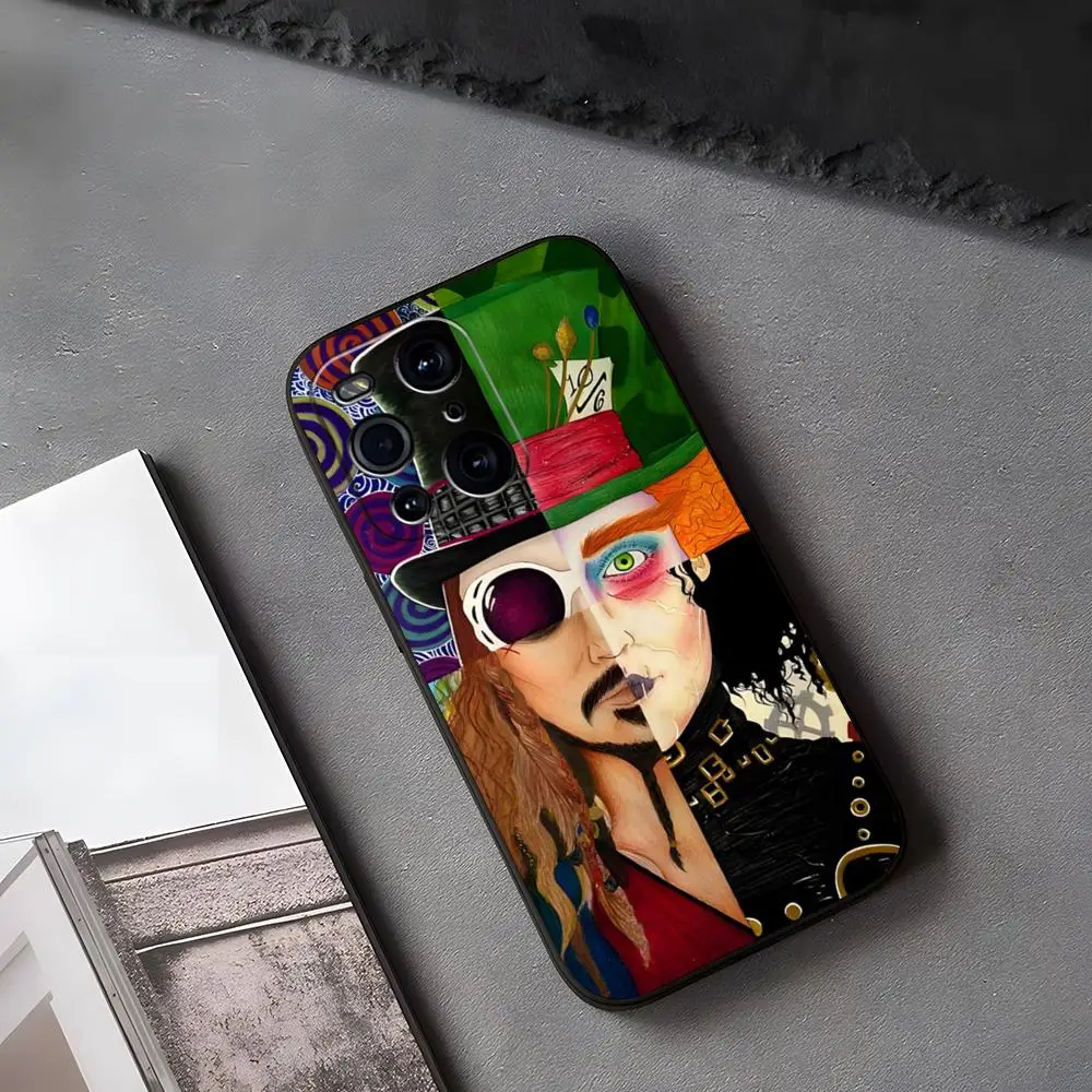 Johnny Depp Character Collage Phone Case For OPPO Reno 6 Pro 8 7 X5 A74 A57 A54 A55 Find X3 Neo One Pro Plus 8 11 6 9 7 Cover