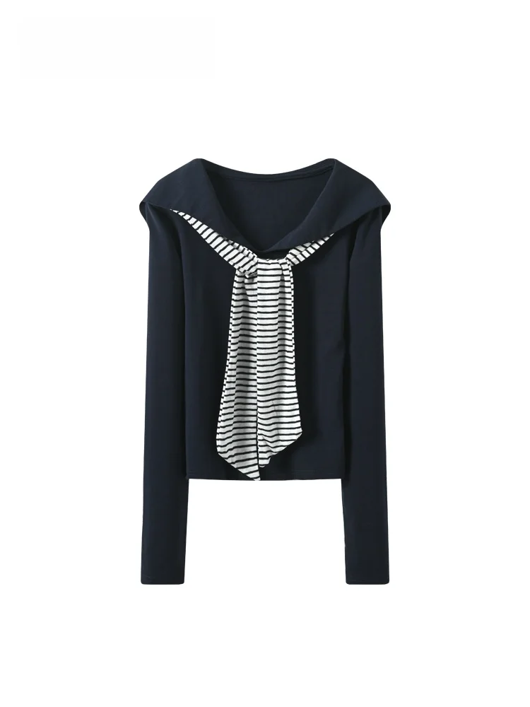 

plus Size Women's Knitwear Long Sve Naval Collar Casual Sle Versatile Design Slimming Effect Autumn Faion for plus Siz...