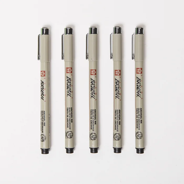 

Cherry Needle Tube Различные наконечники Черная тонкая подводка Кисть для эскизов Свободная ручка для офиса и обучения 0,05 0,1 0,2 0,3 0,4 0,5 0,6 0,8