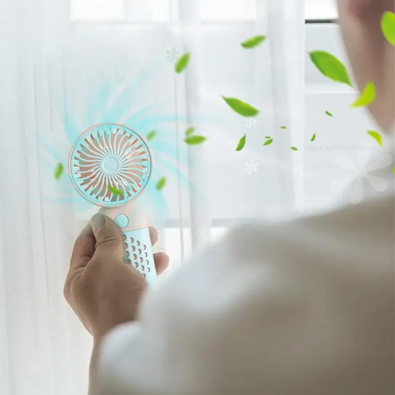Personal Fan Handheld Compact Cooling Fan Cute USB Charging Handheld Portable Fan For Makeup Home Outdoor Activities Women Men
