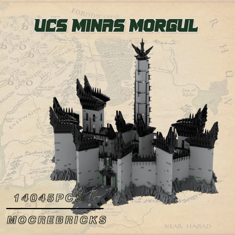 

Movie UCS Minas Morgul Building Blocks MOC Ultimate Collector Model Kit DIY Assembly Bricks Small Particles Toys Gifts