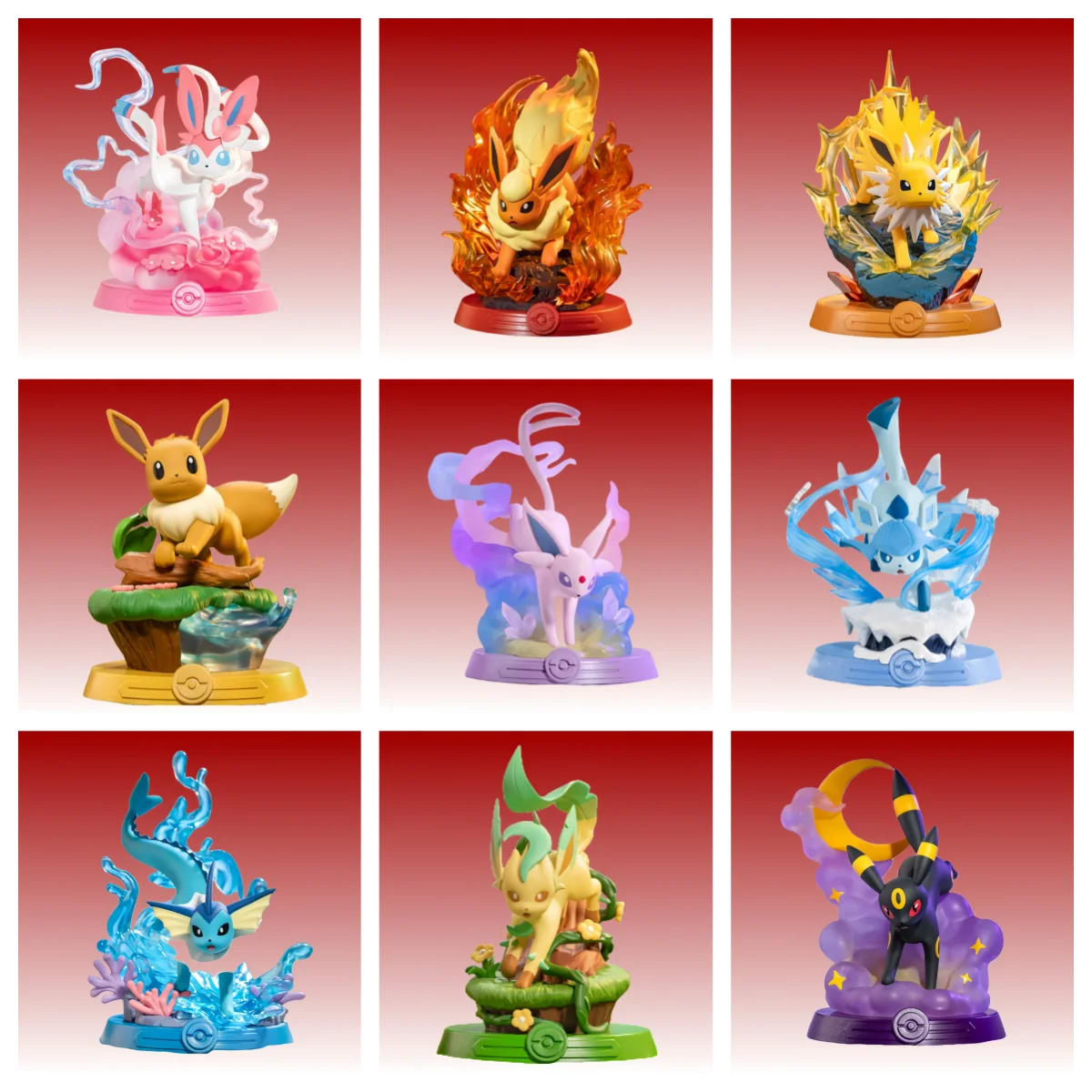 

Pokémon Eevee Evolution Blind Box Eeveelution Espeon Sylveon Glaceon Leafeon Vaporeon Umbreon Flareon Pocket Monster Toy