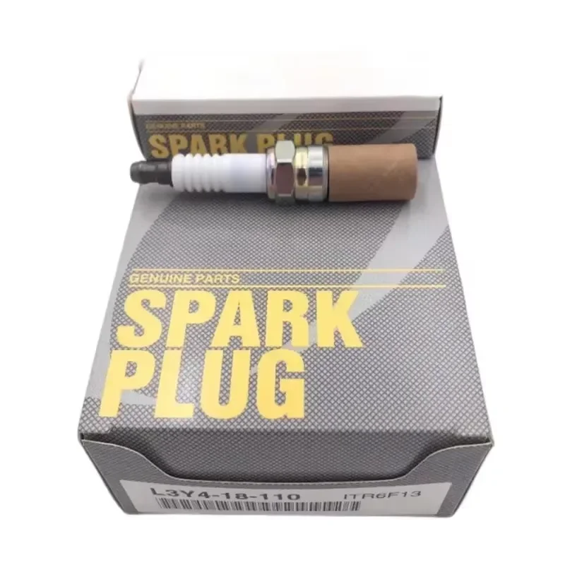 عالية الجودة 4 قطعة إيريديوم ITR6F13 ITR6F-13 شمعات الإشعال عالية الجودة سيارة الإشعال التوصيل ل L3Y4-18-110 L3Y418110 4477 IT20 VT20