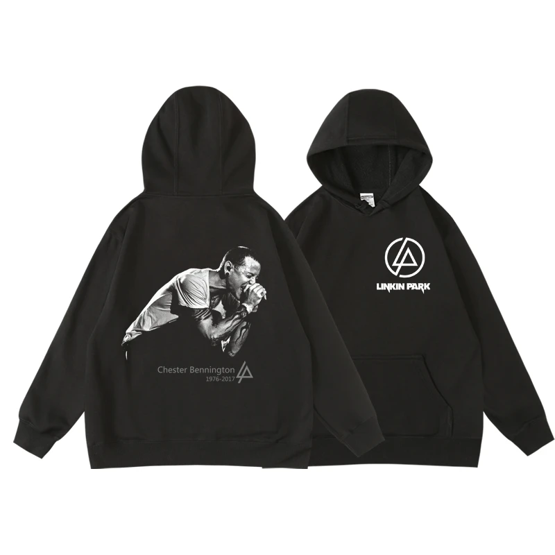 2024 Popular New Style Men's Pullover Hoodie Men's Rock Music Linkinpark Couple Hoodie Light Breathable and Comfortable