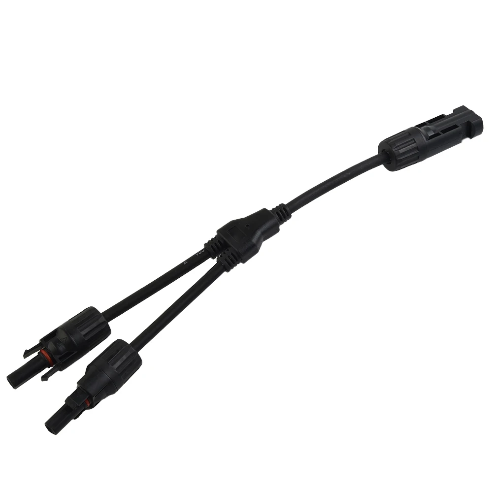 PV Y Branch Connector Kit 1 Pair Male Input Female Output Adapter Cable for Solar Panel Arrays 2.5mm2 4mm2 6mm2 Single Core