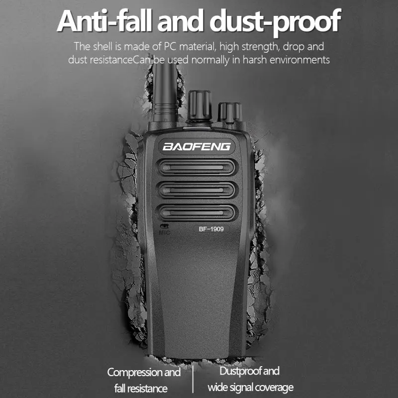 baofeng BF1909 camping walkman Wireless set long range radios  walki communication radio ham Two-way transceiver hunting talkie