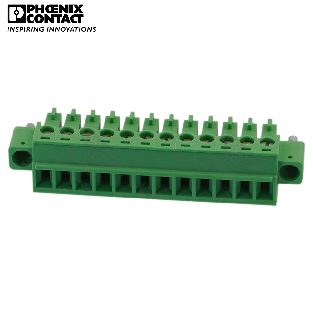 

3.81mm Original Genuine Phoenix Contact Connector PCB Pluggable PLUG-IN Terminal Block 12 Pin MC 1.5 STF 3.81 1827800 8A 160V