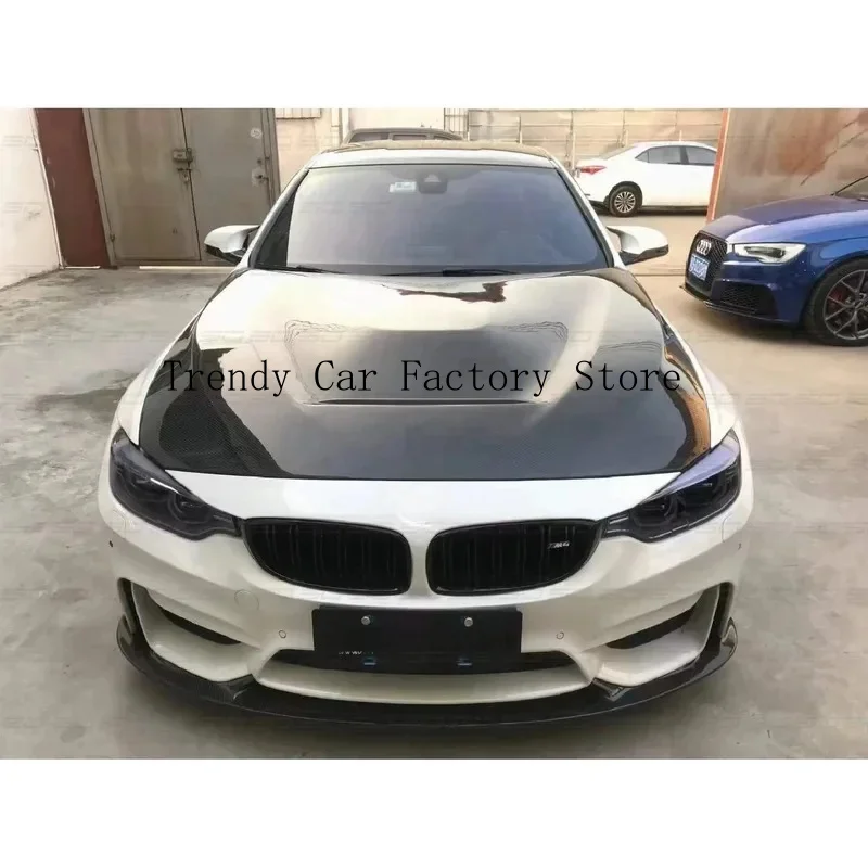 High Quality GTS Style Dry Carbon Fiber Bonnet Hood Car Accessory B-MW M3/M4 F80 F82