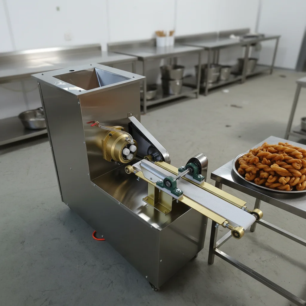 -oo Twist Dough Machine Soft Fried Dough Twists Forming Machine Motorized High-Accuracy Automatic Food Grade Stainless Steel