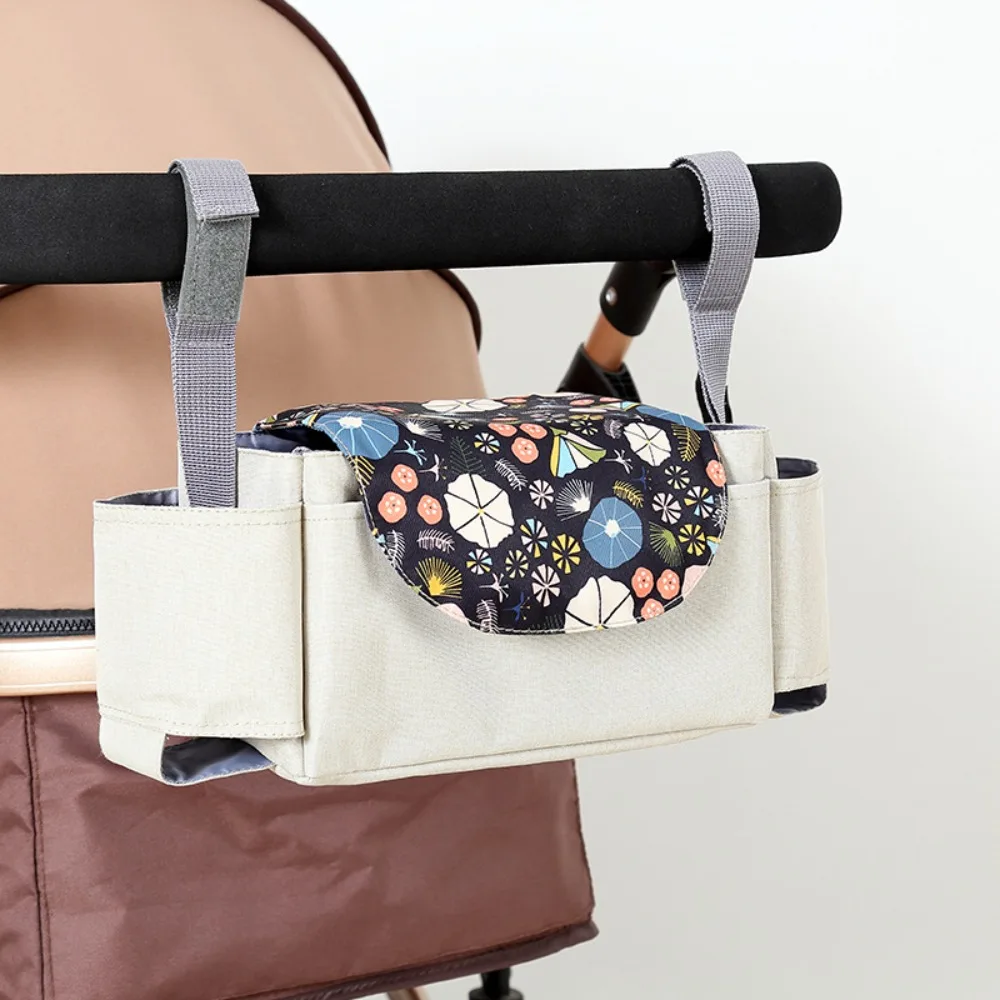 Multifunctional Baby Stroller Bag with Multiple Pockets Mom Handbag Stroller Storage Hanging Bag Baby Care Large Capacity