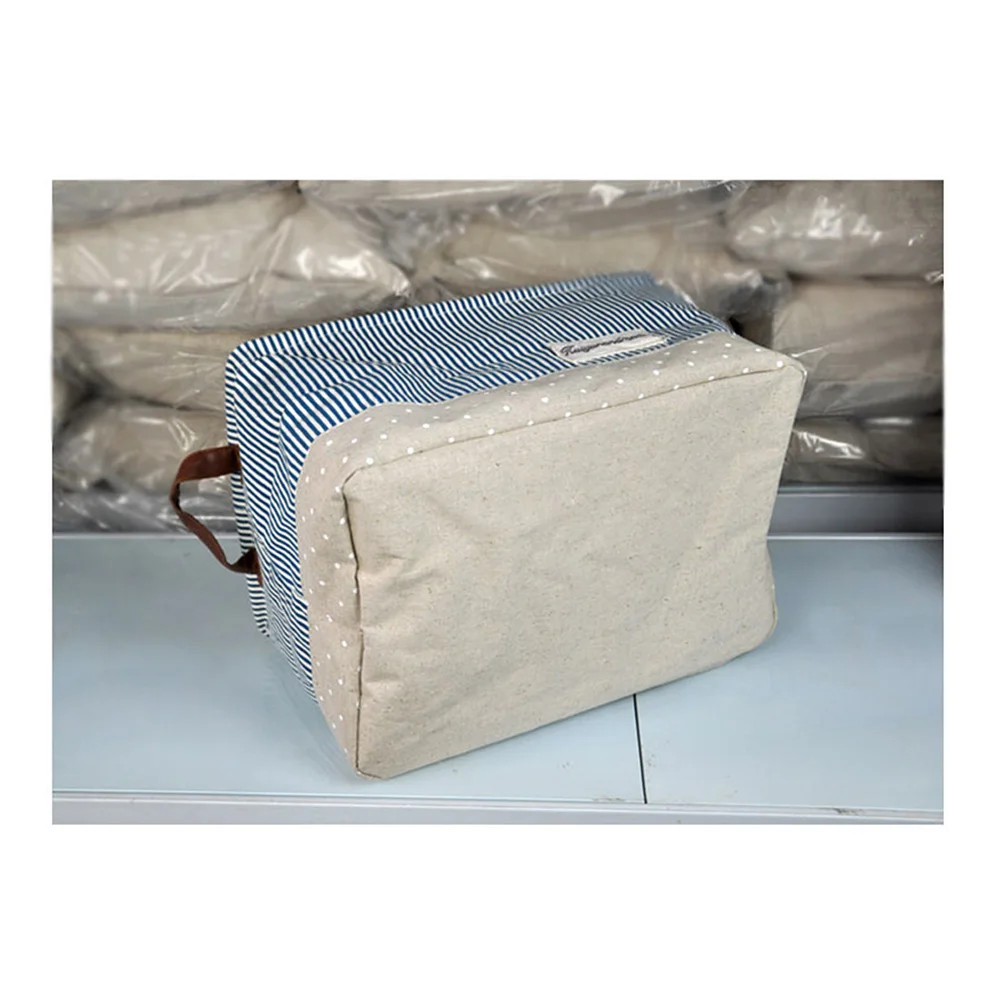 

Foldable Storage Box Canvas Clothes Basket Toys ganizer Collapsible Bin Laundry Large Capacity Lightweight Modern Design